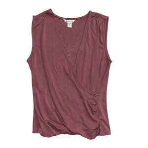 Athleta Women's M Sleeveless Surplice Wrap Top Mauve